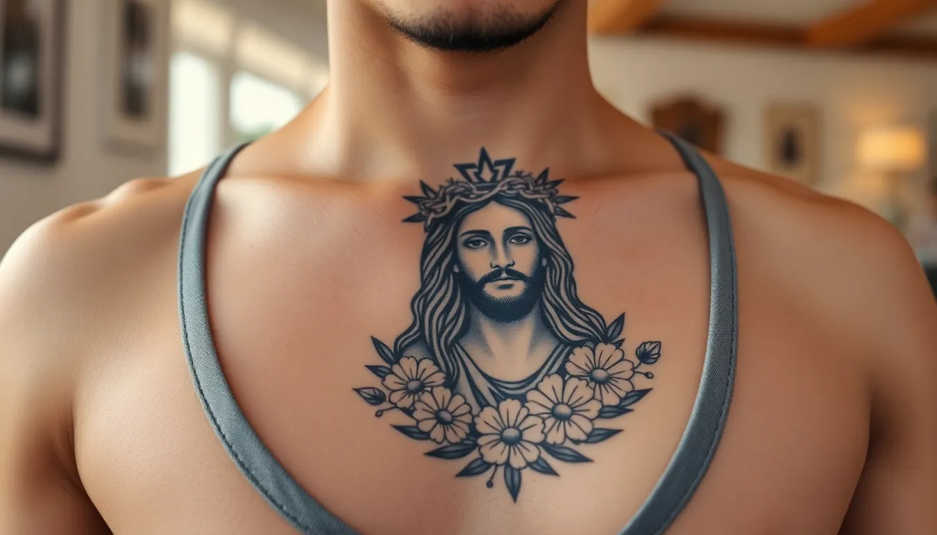 50 Stunning Jesus Tattoo Ideas: Sacred Designs for Every Style & Placement 14 50 Stunning Jesus Tattoo Ideas: Sacred Designs for Every Style & Placement 13