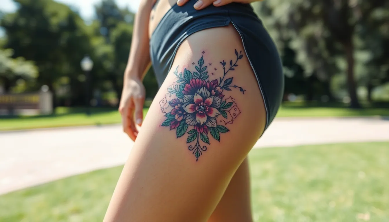 50+ Stunning Quad Tattoo Ideas That'll Transform Your Thigh Into Art 14 50+ Stunning Quad Tattoo Ideas That'll Transform Your Thigh Into Art 13