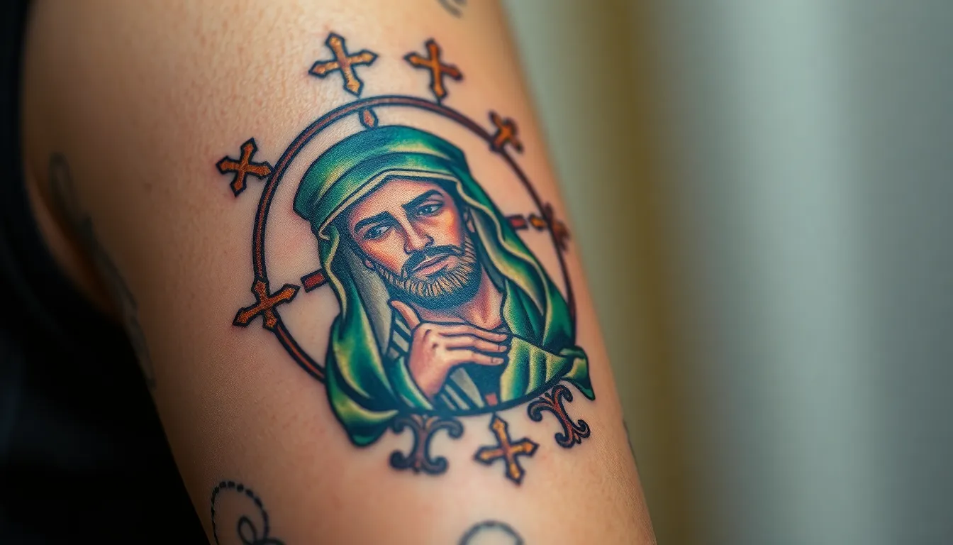 50+ San Judas Tattoo Ideas: Sacred Designs for Faith, Hope & Protection 14 50+ San Judas Tattoo Ideas: Sacred Designs for Faith, Hope & Protection 13
