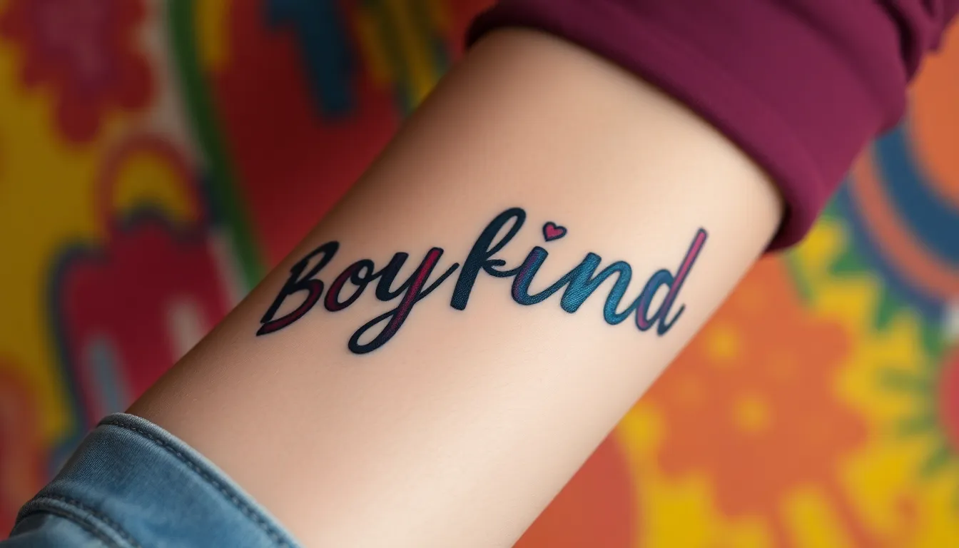 50+ Stunning Tattoo Ideas for Boyfriend Name - Creative Designs & Placement Tips 14 50+ Stunning Tattoo Ideas for Boyfriend Name - Creative Designs & Placement Tips 13