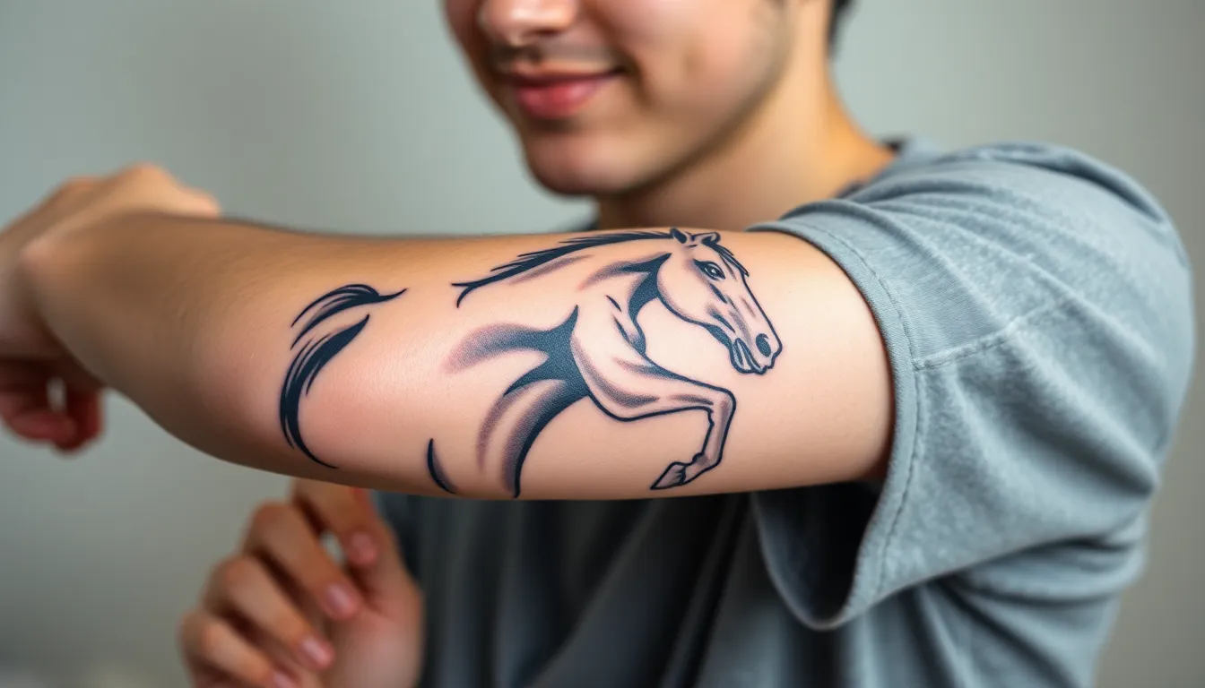 50+ Stunning Horse Tattoo Ideas: From Realistic Portraits to Minimalist Designs 16 50+ Stunning Horse Tattoo Ideas: From Realistic Portraits to Minimalist Designs 15