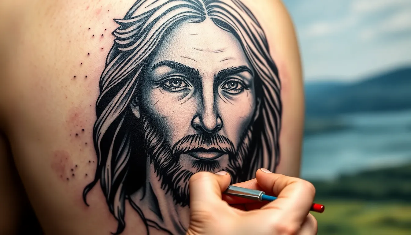 50 Stunning Jesus Tattoo Ideas: Sacred Designs for Every Style & Placement 16 50 Stunning Jesus Tattoo Ideas: Sacred Designs for Every Style & Placement 15