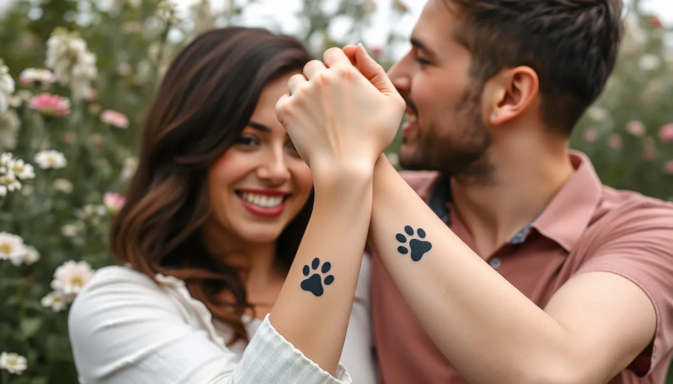 50+ Paw Print Tattoo Ideas: Memorial, Realistic & Watercolor Designs 16 50+ Paw Print Tattoo Ideas: Memorial, Realistic & Watercolor Designs 15