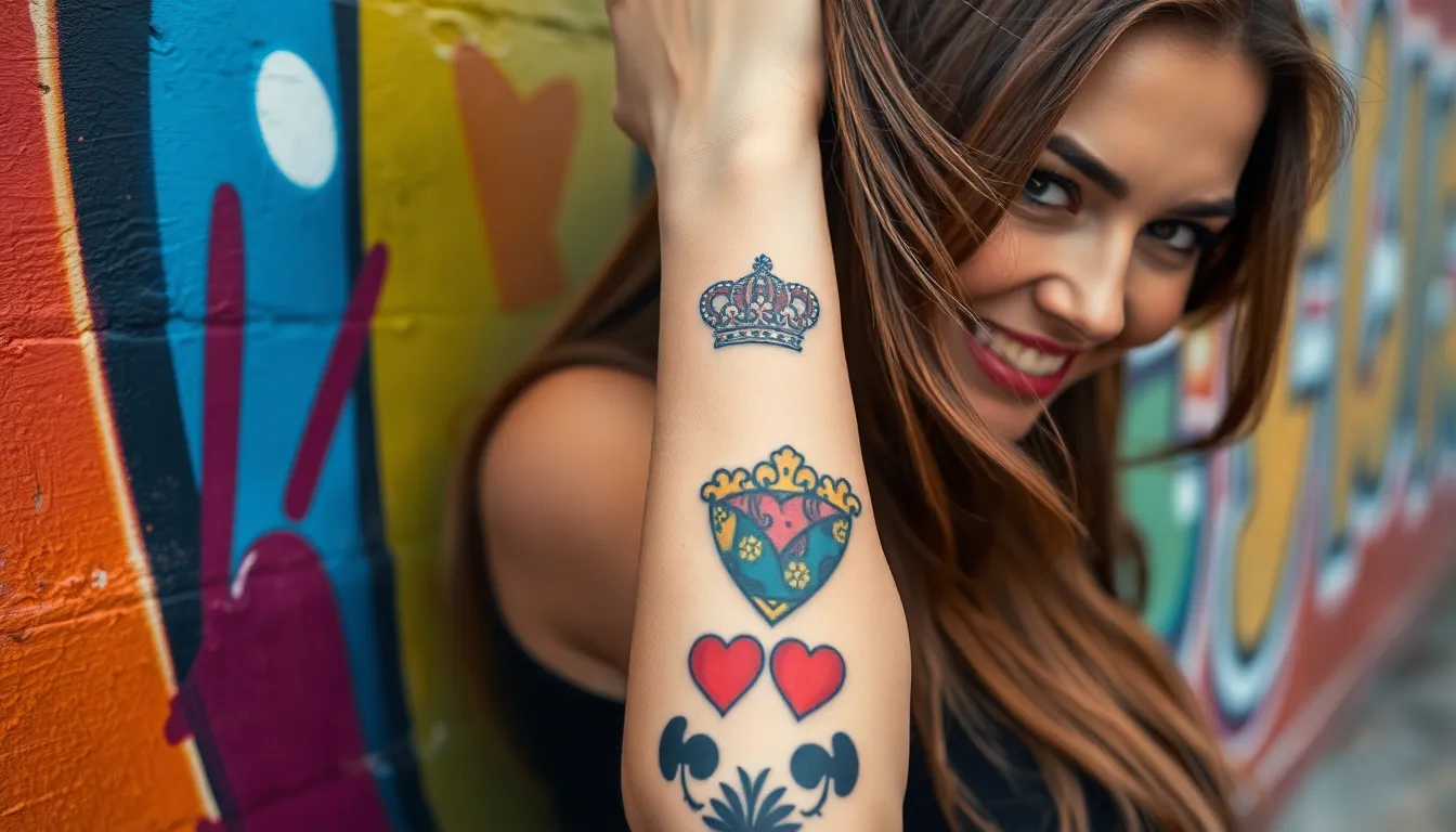 50+ Queen of Hearts Tattoo Ideas That'll Make You Feel Like Royalty 16 50+ Queen of Hearts Tattoo Ideas That'll Make You Feel Like Royalty 15