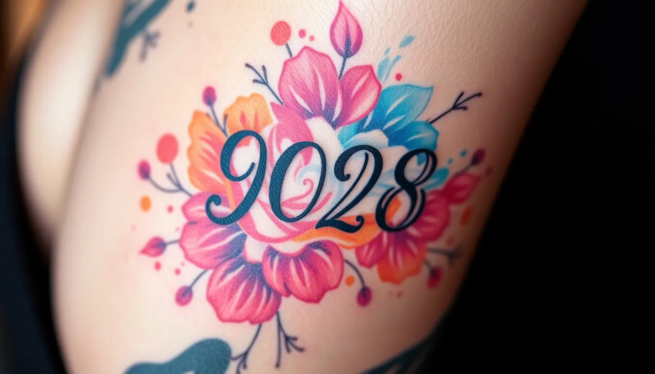 50+ Stunning Birth Year Tattoo Ideas: From Roman Numerals to Creative Designs 18 50+ Stunning Birth Year Tattoo Ideas: From Roman Numerals to Creative Designs 17