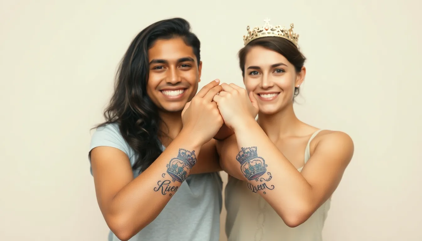 50+ Stunning King and Queen Tattoo Ideas for Couples in 2025 18 50+ Stunning King and Queen Tattoo Ideas for Couples in 2025 17