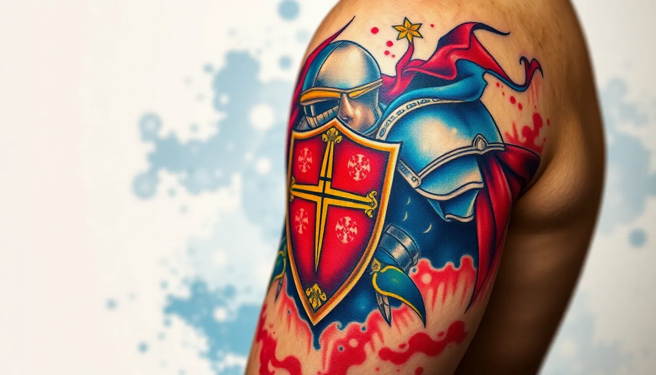 50+ Epic Knight Tattoo Ideas: Medieval Warriors & Modern Designs (2025) 18 50+ Epic Knight Tattoo Ideas: Medieval Warriors & Modern Designs (2025) 17