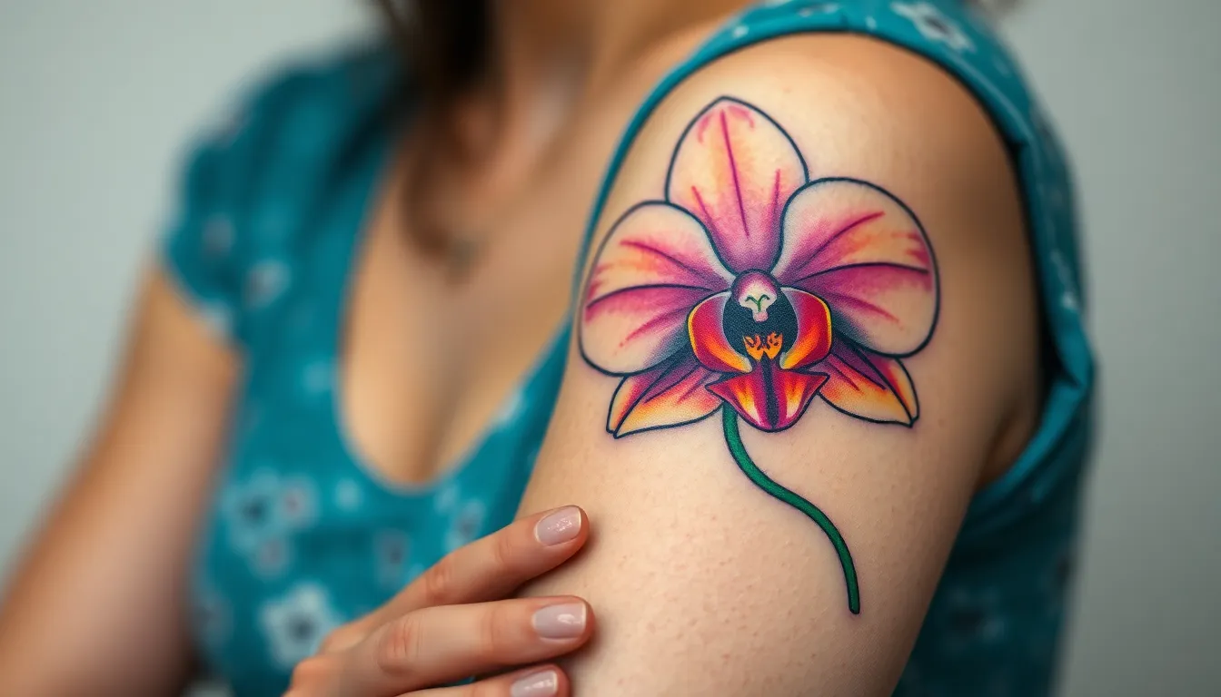 50+ Stunning Orchid Tattoo Ideas: From Delicate Designs to Bold Statement Pieces 18 50+ Stunning Orchid Tattoo Ideas: From Delicate Designs to Bold Statement Pieces 17