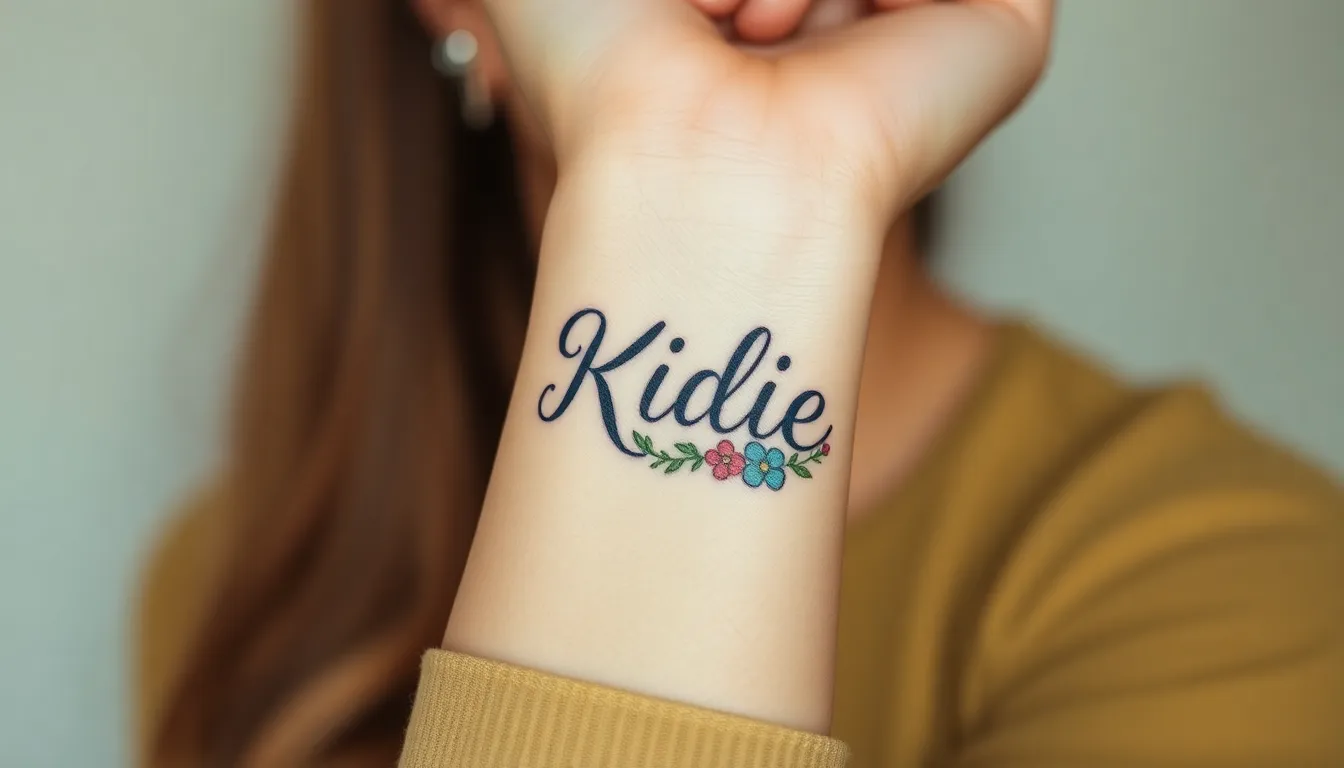 50+ Beautiful Tattoo Ideas for Children's Names That Parents Actually Love 18 50+ Beautiful Tattoo Ideas for Children's Names That Parents Actually Love 17