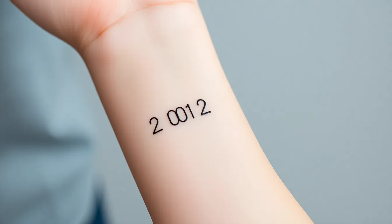 50+ Stunning Birth Year Tattoo Ideas: From Roman Numerals to Creative Designs 2 50+ Stunning Birth Year Tattoo Ideas: From Roman Numerals to Creative Designs 1