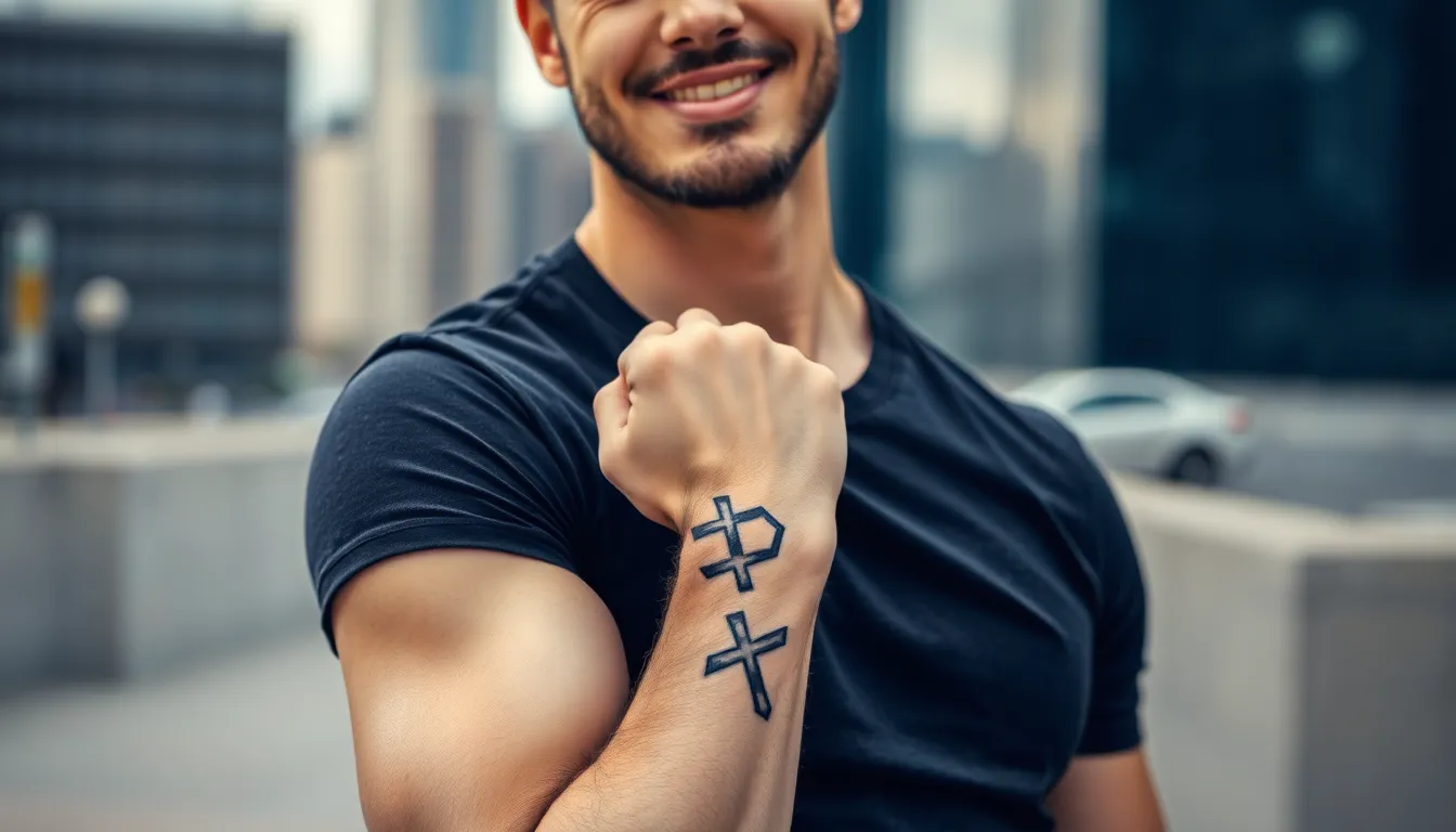 50+ Powerful Cross Tattoo Ideas for Men: Traditional to Modern Designs 2 50+ Powerful Cross Tattoo Ideas for Men: Traditional to Modern Designs 1