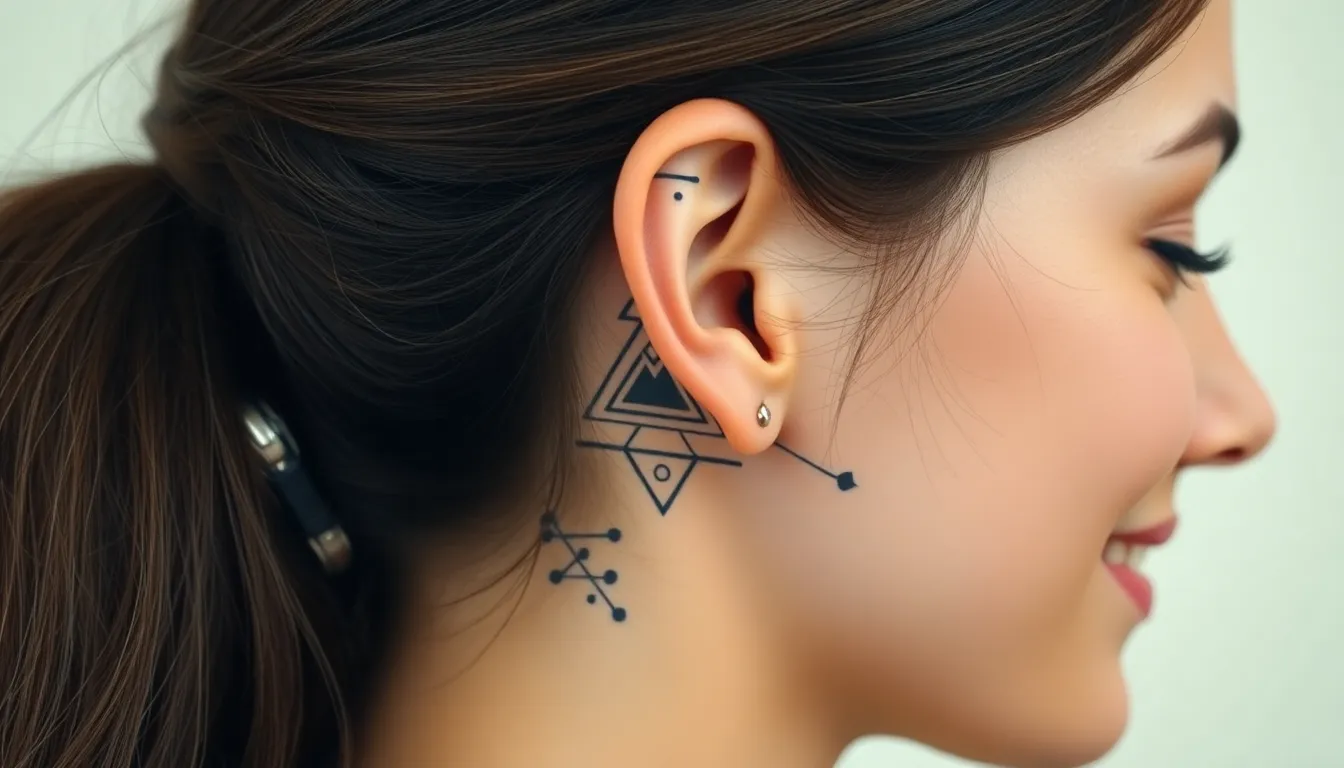 50+ Stunning Ear Tattoo Ideas: From Delicate Florals to Bold Geometric Designs 2 50+ Stunning Ear Tattoo Ideas: From Delicate Florals to Bold Geometric Designs 1