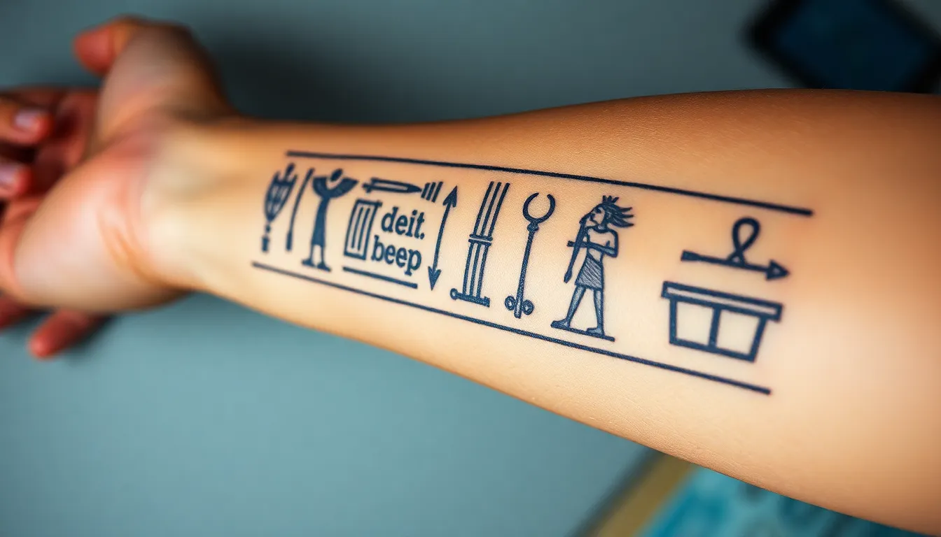 50+ Stunning Egyptian Tattoo Ideas: Ancient Symbols, Gods & Hieroglyphic Designs 2 50+ Stunning Egyptian Tattoo Ideas: Ancient Symbols, Gods & Hieroglyphic Designs 1