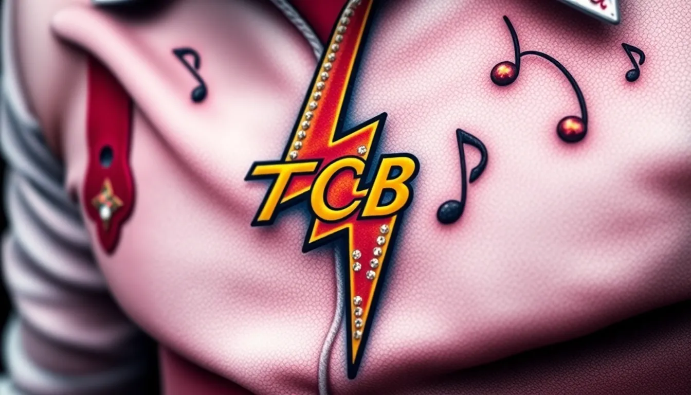 50+ Epic Elvis Tattoo Ideas: From Classic Portraits to TCB Lightning Bolts 2 50+ Epic Elvis Tattoo Ideas: From Classic Portraits to TCB Lightning Bolts 1