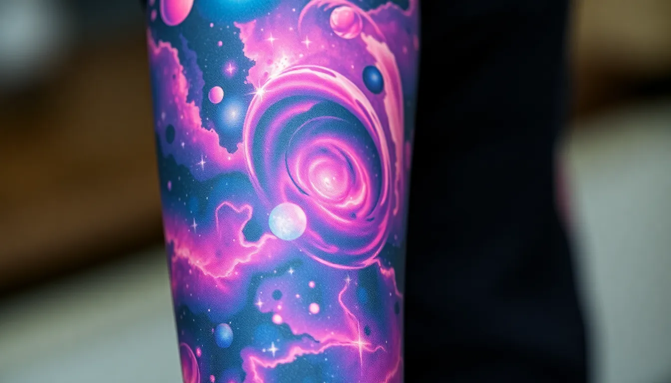 50 Stunning Galaxy Tattoo Ideas That'll Transform Your Skin Into Cosmic Art 2 50 Stunning Galaxy Tattoo Ideas That'll Transform Your Skin Into Cosmic Art 1