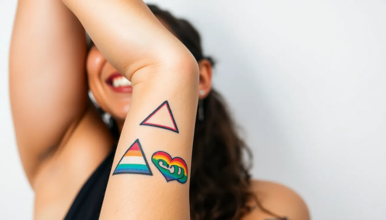 50 Gay Tattoo Ideas: From Subtle Pride Symbols to Bold Rainbow Designs 2 50 Gay Tattoo Ideas: From Subtle Pride Symbols to Bold Rainbow Designs 1