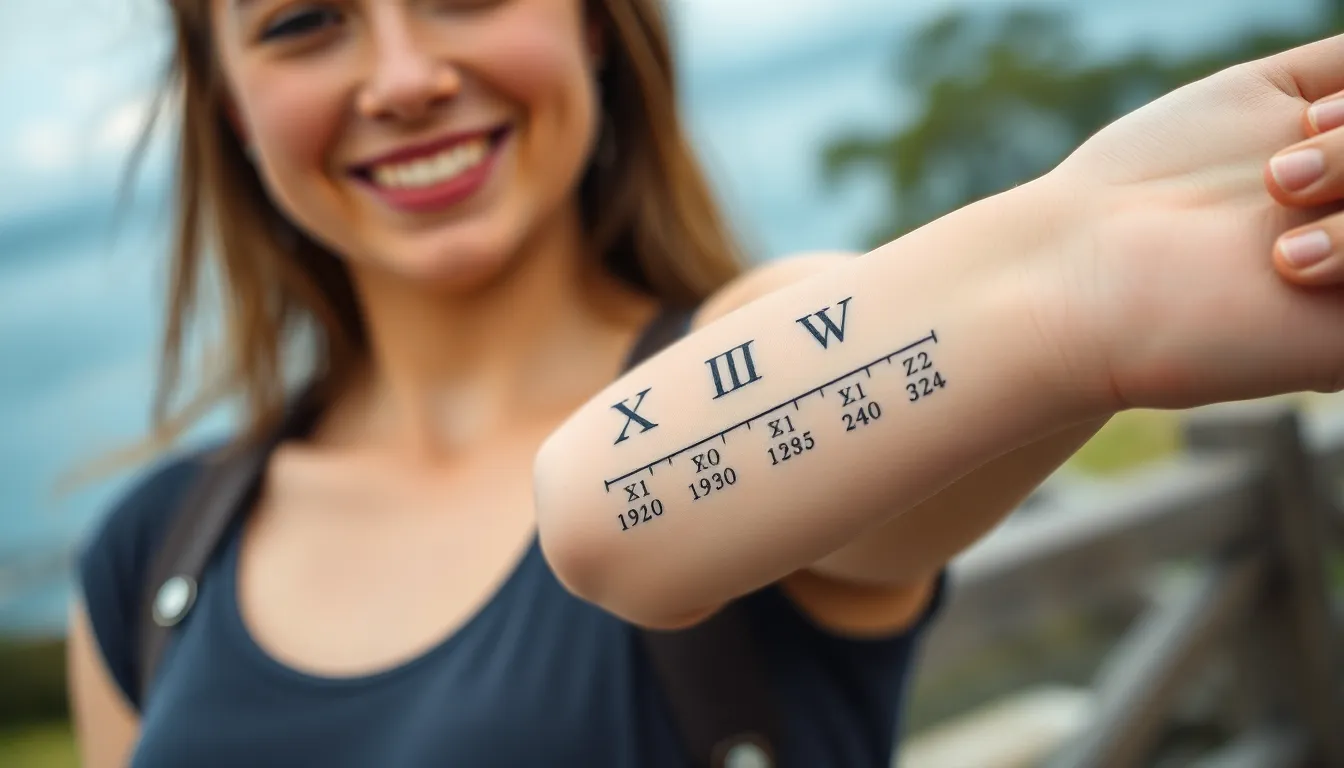 50+ Creative Ideas for Roman Numeral Tattoos: Dates, Coordinates & Meaningful Numbers 2 50+ Creative Ideas for Roman Numeral Tattoos: Dates, Coordinates & Meaningful Numbers 1