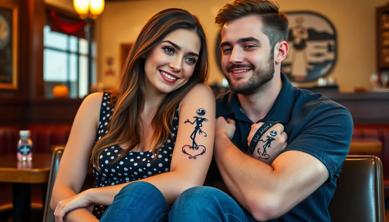 40+ Jack and Sally Tattoo Ideas That'll Make You Fall in Love Again 2 40+ Jack and Sally Tattoo Ideas That'll Make You Fall in Love Again 1