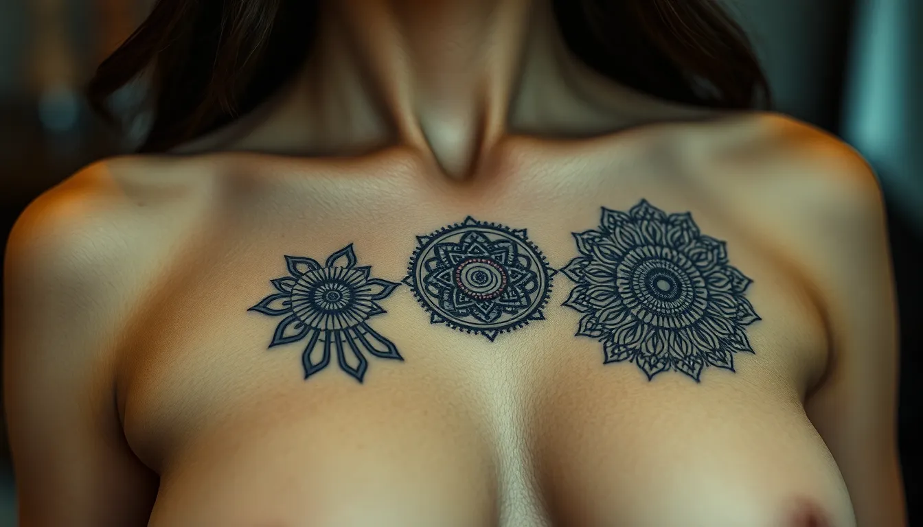 50 Stunning Nipple Tattoo Ideas: From Floral to Geometric Designs 2 50 Stunning Nipple Tattoo Ideas: From Floral to Geometric Designs 1