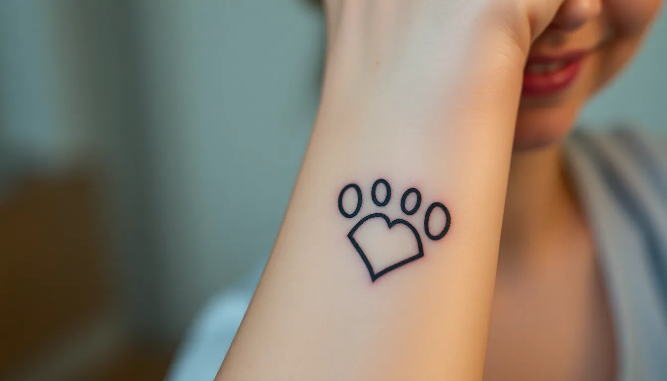 50+ Paw Print Tattoo Ideas: Memorial, Realistic & Watercolor Designs 2 50+ Paw Print Tattoo Ideas: Memorial, Realistic & Watercolor Designs 1