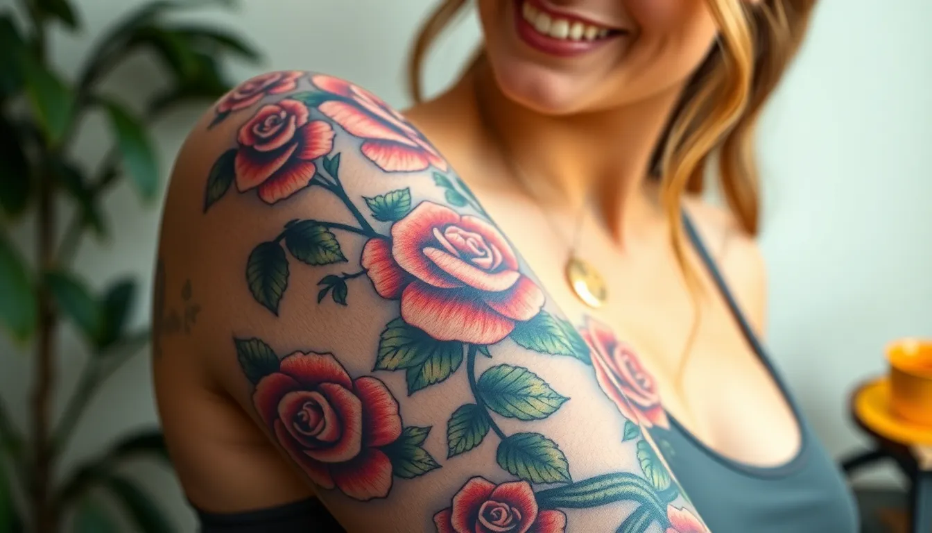 50+ Stunning Rose Tattoo Ideas for Women That'll Make You Want Ink in 2025 2 50+ Stunning Rose Tattoo Ideas for Women That'll Make You Want Ink in 2025 1