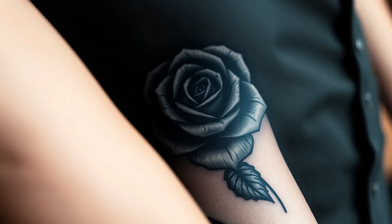 75 Stunning Rose Tattoo Ideas: From Minimalist to Bold Statement Designs 2 75 Stunning Rose Tattoo Ideas: From Minimalist to Bold Statement Designs 1