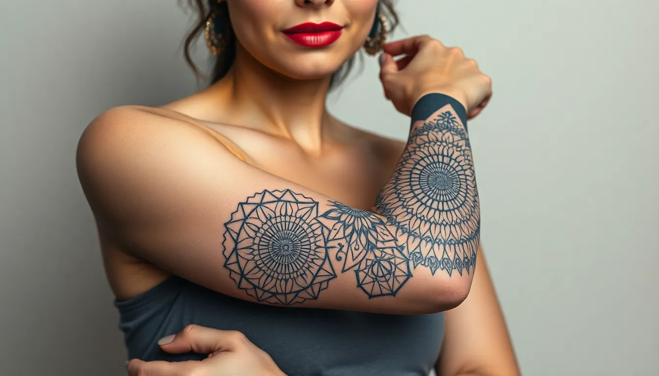 50+ Stunning Sleeve Tattoo Ideas for Women: Floral, Geometric & Bold Designs 2 50+ Stunning Sleeve Tattoo Ideas for Women: Floral, Geometric & Bold Designs 1
