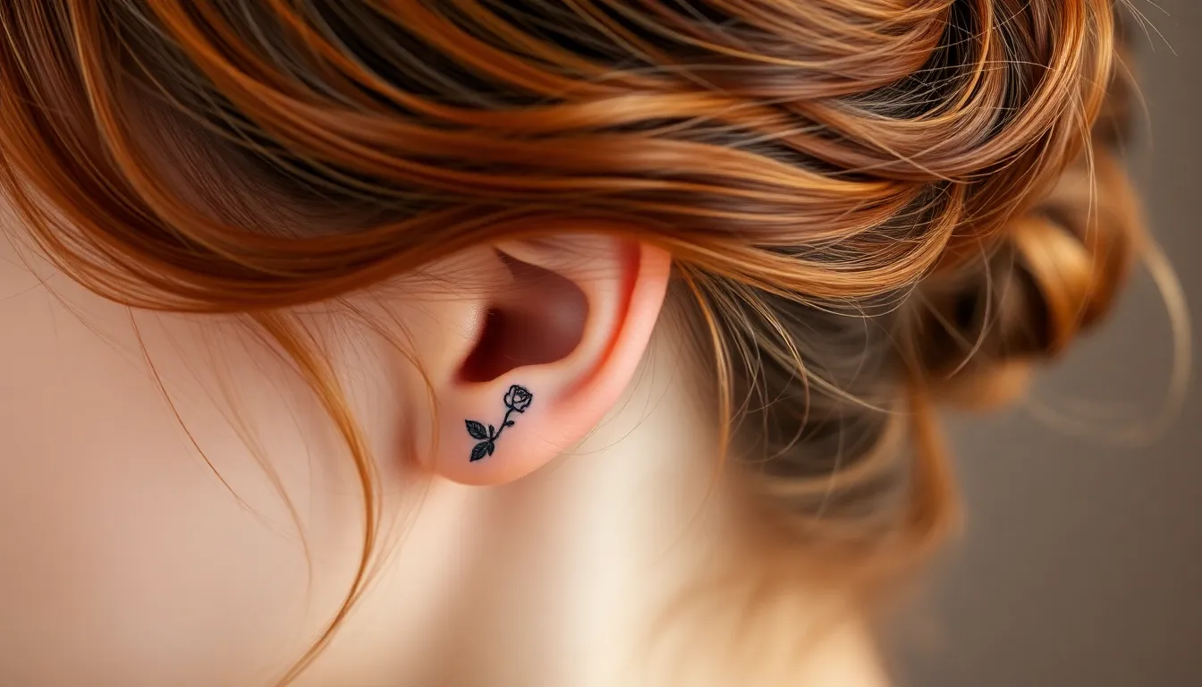 25 Stunning Tattoo Behind Ear Ideas That'll Make You Want Your First (Or Next!) Ink 2 25 Stunning Tattoo Behind Ear Ideas That'll Make You Want Your First (Or Next!) Ink 1