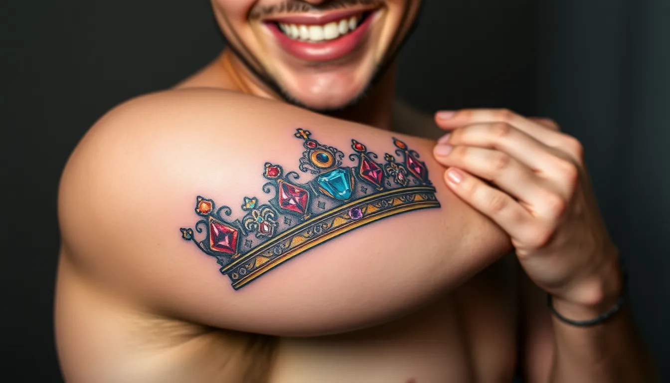 50+ Stunning Tattoo Crown Ideas: Designs, Meanings & Placement Guide for 2025 2 50+ Stunning Tattoo Crown Ideas: Designs, Meanings & Placement Guide for 2025 1