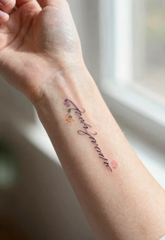 10 Boyfriend Name Tattoo Ideas: Cute, Meaningful, and Romantic - 1. Delicate Script 1