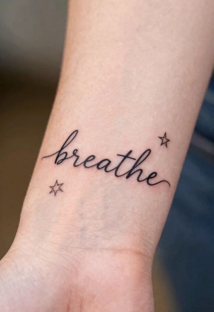 10 Easy Hand Doodle Tattoo Ideas With Pen Style Looks 4. Inspirational Words 0