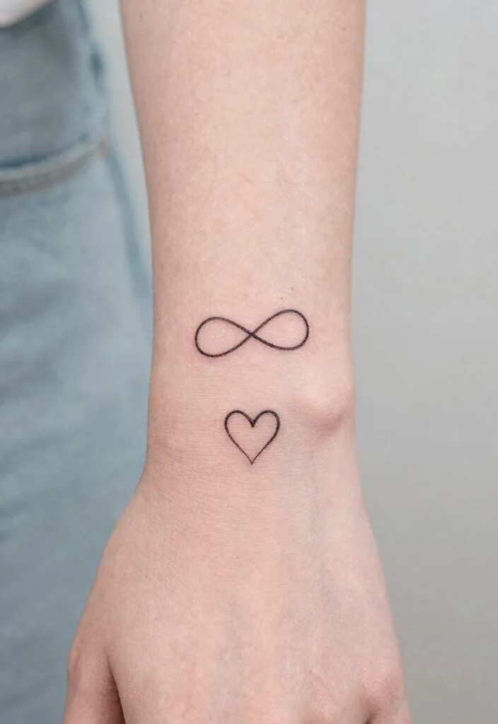 10 Easy Hand Doodle Tattoo Ideas With Pen Style Looks 5. Minimalist Symbols 0