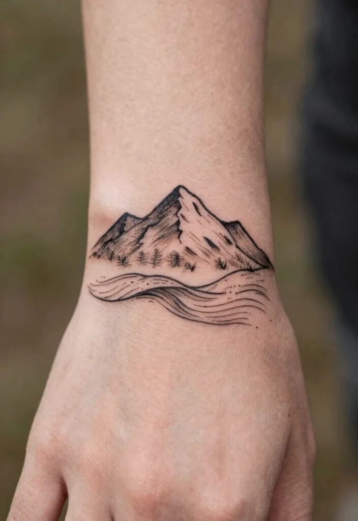 10 Easy Hand Doodle Tattoo Ideas With Pen Style Looks 6. Nature Inspired Designs 0
