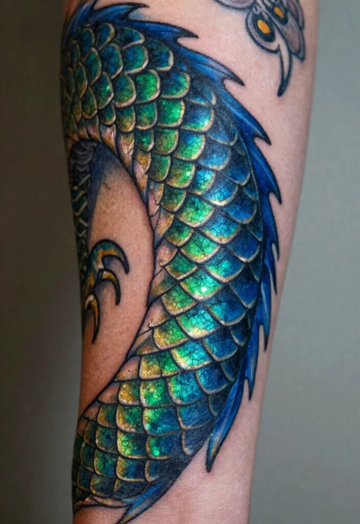 10 How to Train Your Dragon Tattoo Ideas Fun and Nostalgic - 3. The Dragon’s Scale 1
