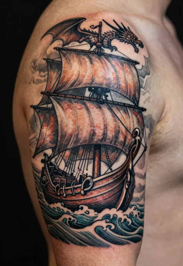 10 How to Train Your Dragon Tattoo Ideas Fun and Nostalgic - 4. The Viking Legacy 1