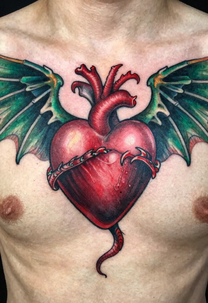 10 How to Train Your Dragon Tattoo Ideas Fun and Nostalgic - 6. The Heart of a Dragon 1