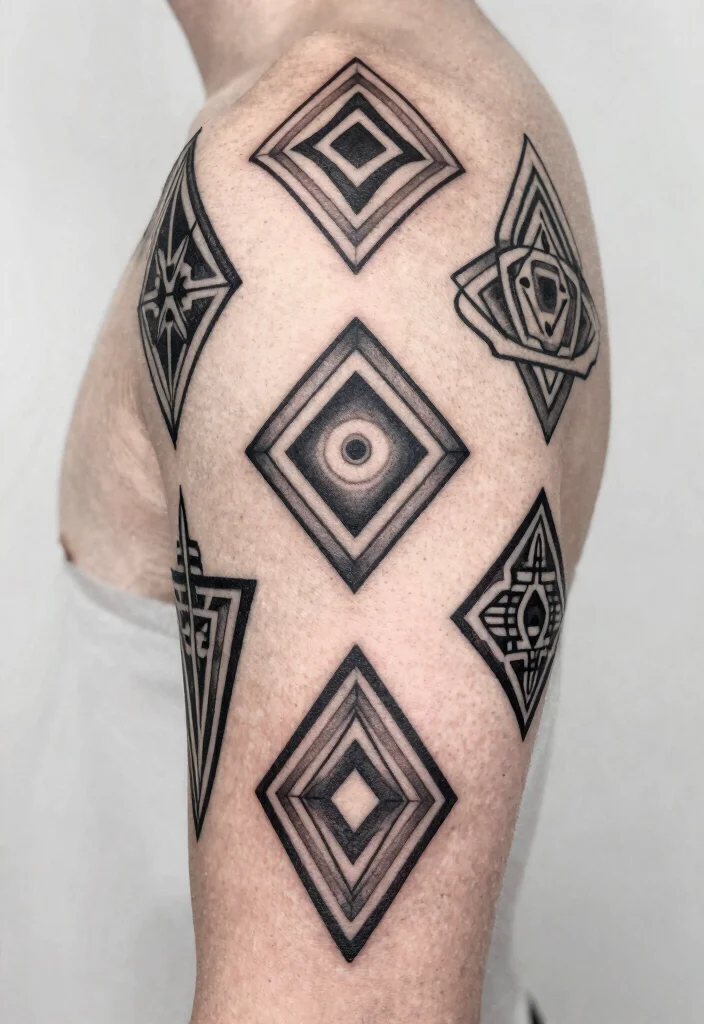 10 Name Tattoo Cover Up Ideas That Feel Personal and Fresh - 3. Geometric Patterns for a Modern Look 1
