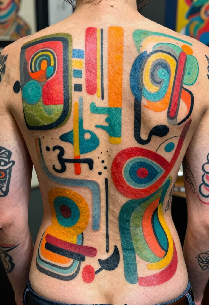 10 Name Tattoo Cover Up Ideas That Feel Personal and Fresh - 4. Abstract Art for a Unique Twist 1