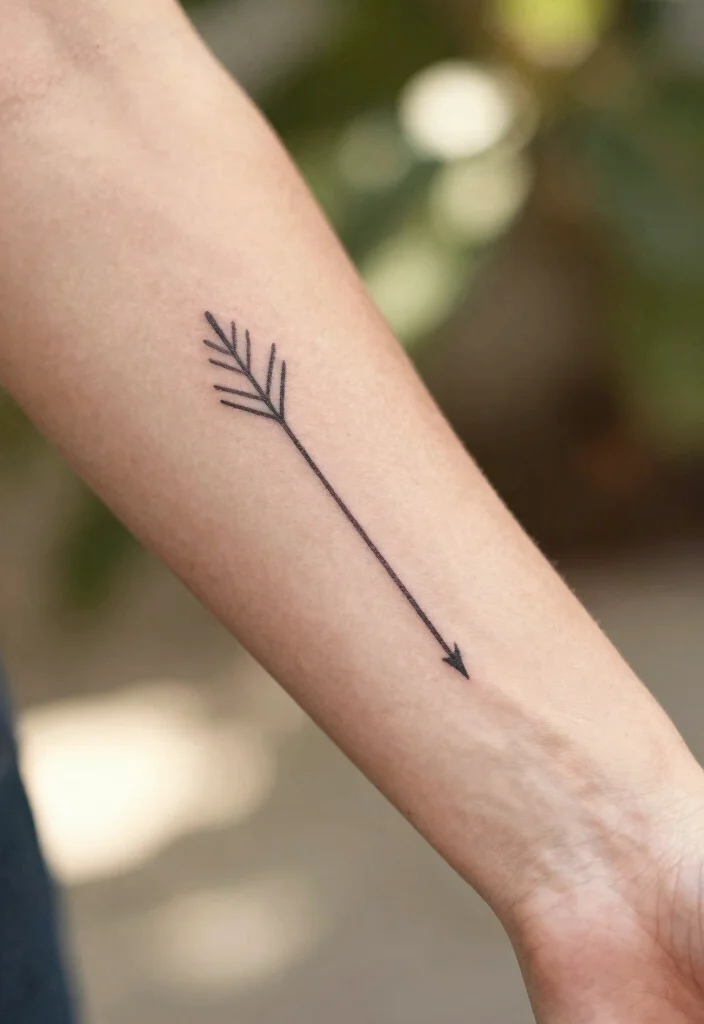 10 Simple Taylor Swift Tattoo Ideas for True Fans - 6. The Arrow 1