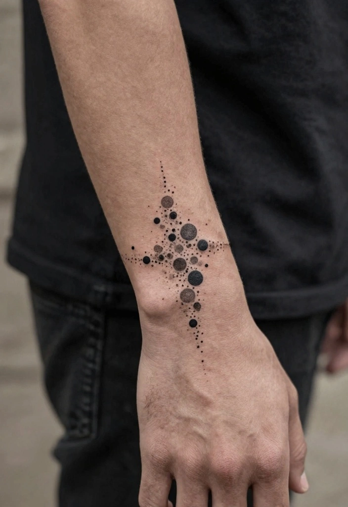 10 Small Hand Tattoo Ideas for Men Simple and Clean 2. Dot Work Patterns 0