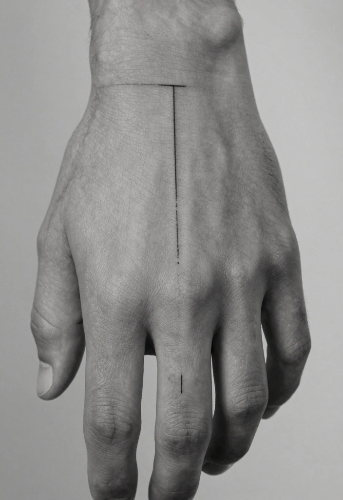 10 Small Hand Tattoo Ideas for Men Simple and Clean 3. Minimalist Lines 0