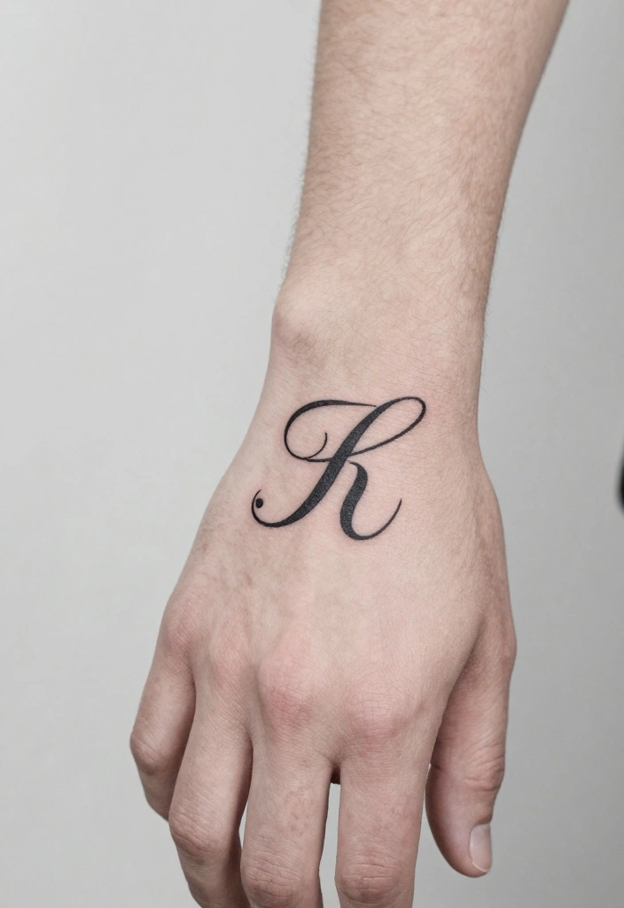10 Small Hand Tattoo Ideas for Men Simple and Clean 8. Initials or Monograms 0