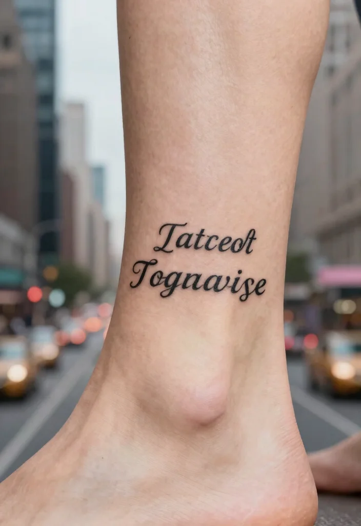 12 Ankle Bracelet Tattoo Ideas for Women: Subtle and Chic 122 12 Ankle Bracelet Tattoo Ideas for Women Subtle and Chic 12. Personalized Coordinates 0