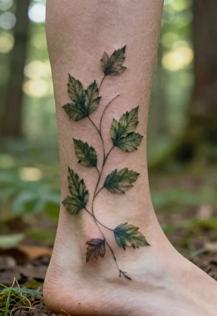 12 Ankle Bracelet Tattoo Ideas for Women: Subtle and Chic 89 12 Ankle Bracelet Tattoo Ideas for Women Subtle and Chic 9. Nature Inspired Elements 0