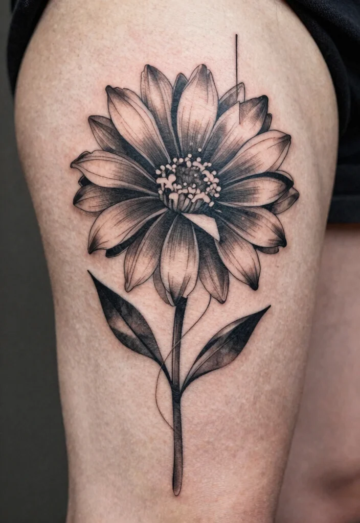 12 Black and White Marigold Flower Tattoo Ideas Elegant 122 12 Black and White Marigold Flower Tattoo Ideas Elegant 12. Abstract Marigold Designs 0