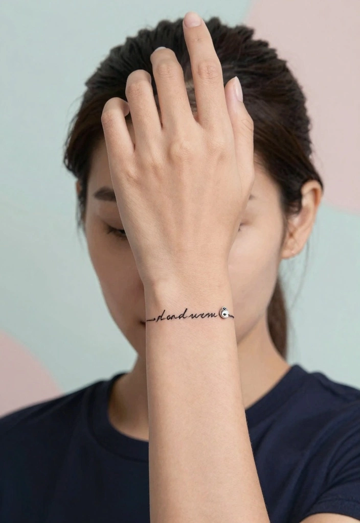 12 Charm Bracelet Tattoo Ideas Cute Personal and Stylish - 11. Minimalist Quotes 1