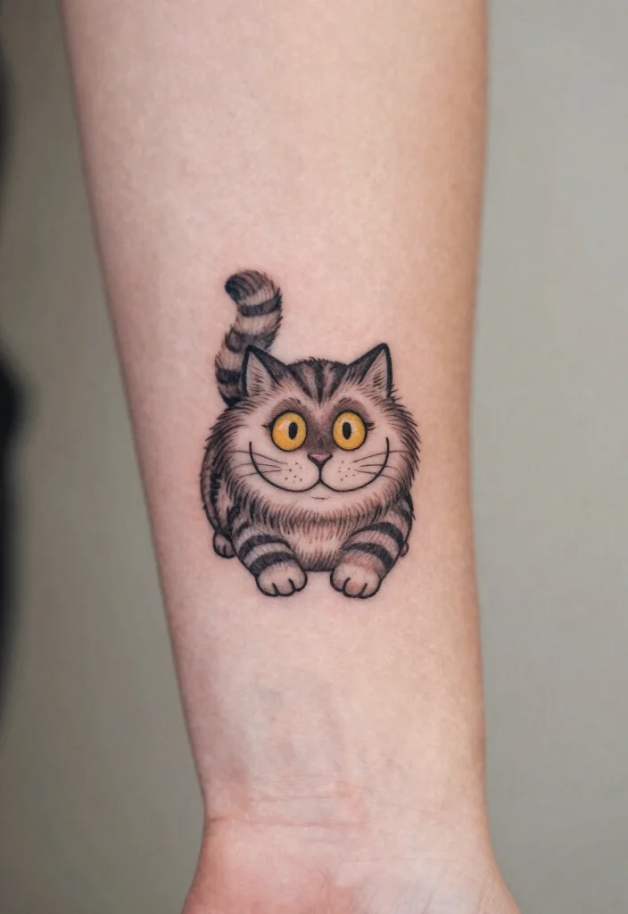 12 Cheshire Cat Tattoo Ideas Inspired by Alice in Wonderland 8. Tiny Tattoos 0