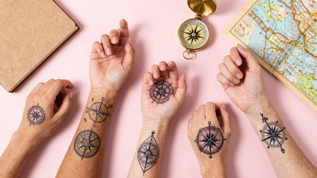 12 Compass Couple Tattoo Ideas: Symbolic and Romantic