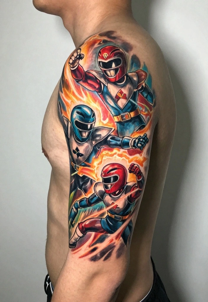 12 Dragon Ball Z Dragon Tattoo Ideas: Iconic and Powerful - 9. The Z Fighters Unite 1