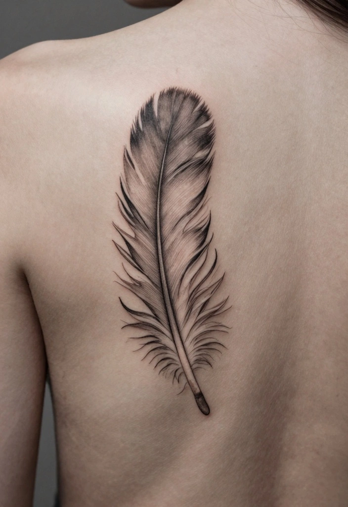 12 Fine Line Back Tattoo Ideas for Women: Clean and Minimal 45 12 Fine Line Back Tattoo Ideas for Women Clean and Minimal 5. Subtle Feather Accents 0